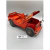 Image 2 : Vintage Pressed Steel Lumar Jeep with V.F.D. Stickers on It