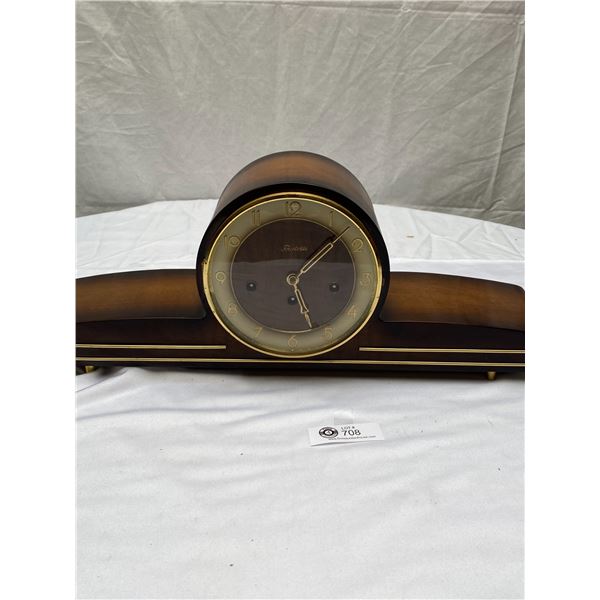 Very Nice Looking Mantle Clock As Found. With  Key