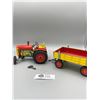 Image 1 : Vintage Zetor Key Wind Up Tractor and Trailer