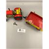 Image 2 : Vintage Zetor Key Wind Up Tractor and Trailer