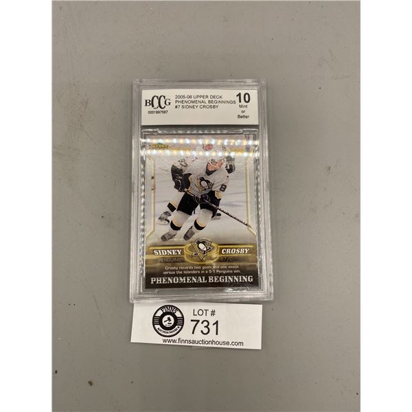 2005-06 Upper Deck Sidney Crosby NHL Graded Card