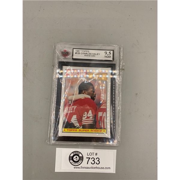 1987 Topps Charles Haley NFL Rookie Card Graded