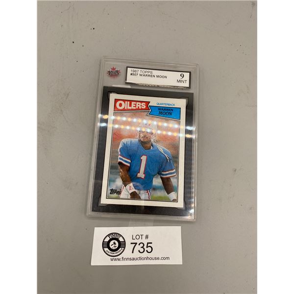 1987 Topps Warren Moon NFL Graded Trading Card