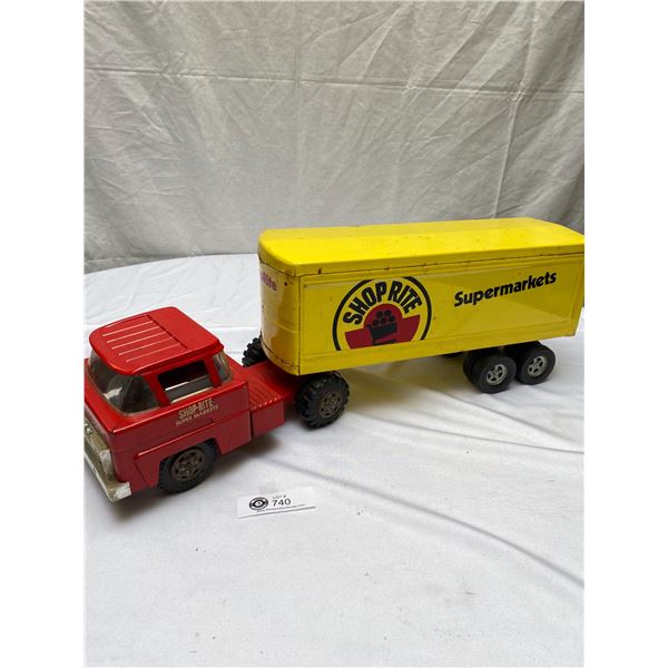 Vintage Lumar Shop-Rite Supermarkets Truck and Trailer in Good Condition