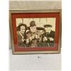 Image 1 : 18"x16" Frammed 3 stooges Phtotgraph
