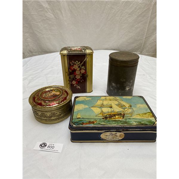 Vintage Collectable tin lot