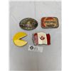 Image 1 : 4 Assorted Belt Vuckles Pepsi, Eagle, Canada and Pacman