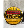 Image 2 : Original Sunoco Pipeline Sign 1960's and A Framed Sheet of First Grade Woodland Creamery Butter