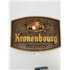 Image 1 : Beautiful Kronenburg Imported Beer Sign Stamped "Made in Belgium" On the Back. Nice Condition