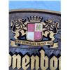 Image 2 : Beautiful Kronenburg Imported Beer Sign Stamped "Made in Belgium" On the Back. Nice Condition