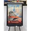 Image 2 : Hiawatha First of speed lines frammed Train Poster 27" x 40"Pakmail or local pickup