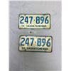 Image 1 : Pair 1976 Saskatchewan License Plates