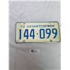 Image 2 : Pair 1972 Saskatchewan License Plates