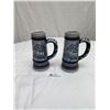 Image 2 : 2 Big Horn Sheep Ceramic Beer Steins Dated 1976 & 1977 Both Very Good Condition Approx 8" T