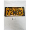 Image 2 : 1942 Pennsylvania License Plate. Good Condition ( WWII Era)