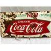 Image 2 : 1960's Fishtail Coca Cola Sign. Very Solid with Lots of Surface Rust. Made in Canada