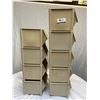 Image 2 : Lot of 9 Stackable Plastic Bins