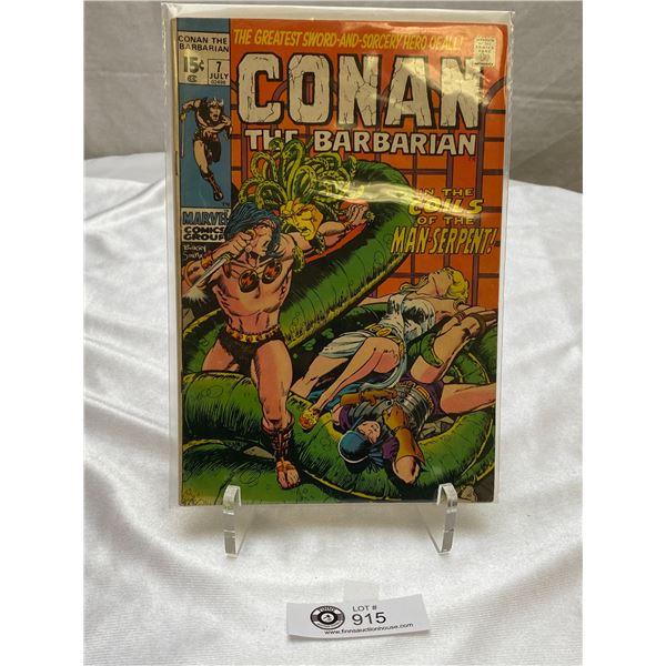 Marvel Comics #7 Conan the Barbarian on Cardboard in Bag