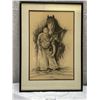 Image 1 : A Nicely Framed Black Smith Sketch 1 of 80 15'' x 21''