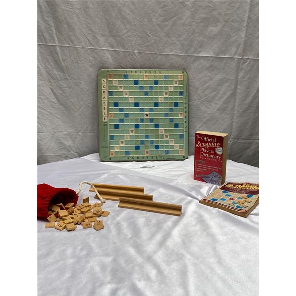 A Deluxe Table Top Scrabble Game + Books