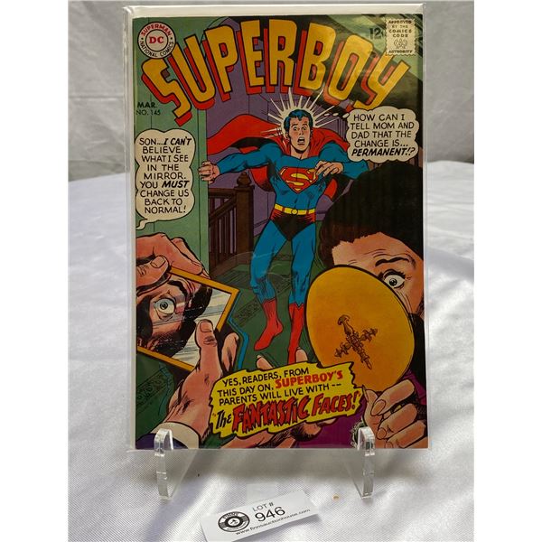 DC Comics #145 Superboy on Cardboard in Bag