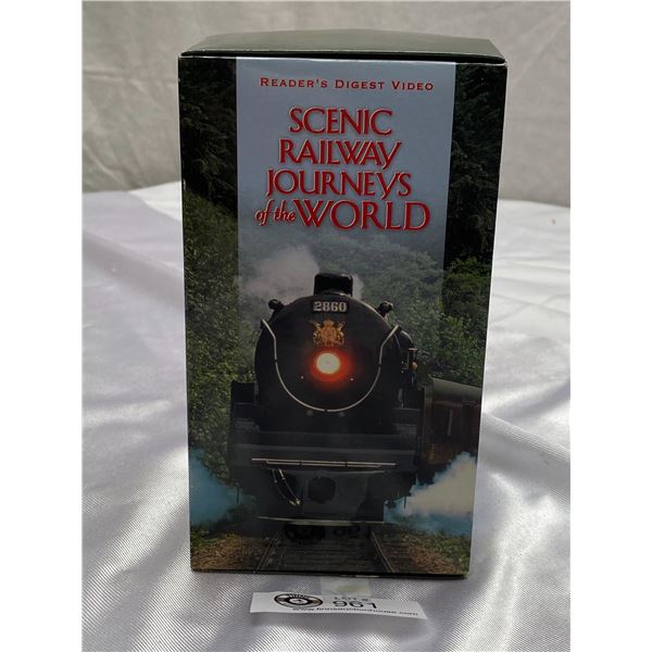 Unopened Scenic Railway Journeys of the World VHS Tape + 3 Hard Cover Railway Books