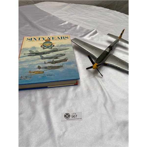 60 Years RCAF Hardcover Book with Model Plane