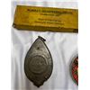 Image 2 : A Vintage Collectible Lot Sharpening Stone Electrical Tape Tin ect