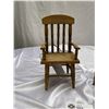 Image 2 : 2 Very Nice Vintage Wooden Doll Chairs