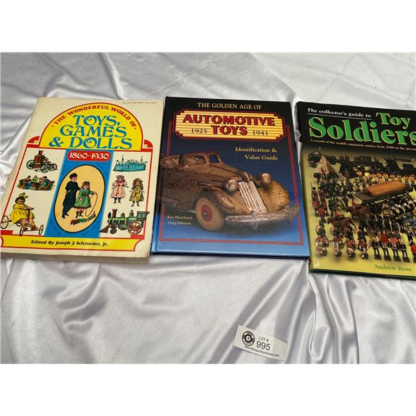 Nice Lot of Books on Collecting Toy Soldiers Automotive Toys Etc