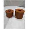 Image 1 : Two MCM Teak Cannisters