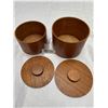 Image 2 : Two MCM Teak Cannisters