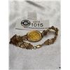 Image 2 : Nice Gold Bracelet with Gold Coin 10 gr
