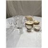 Image 1 : Vintage Lot of Johnson Bros Dishes and Etched Glasses