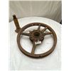 Image 1 : Antique Wooden Spoke Tire Nice Display + Toyota Made in Japan Jack