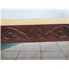 Image 8 : Cane Rattan Chaise w/ Carved Hardwood Frame, Carve Scroll Details 67.5"x 28" x 41"H