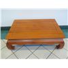 Image 2 : Hardwood Opium Coffee Table w/ Curved Legs, Indonesia 45" x 29.5" x 16"H