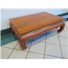 Image 3 : Hardwood Opium Coffee Table w/ Curved Legs, Indonesia 45" x 29.5" x 16"H