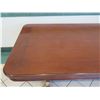 Image 2 : Dark Hardwood Dining Room Table w/ Carved Reed & Pineapple Details 7ft x 45" x 30"H