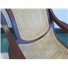 Image 8 : Pair of Cane Rattan Chairs w/ Carved Hardwood Frame, Curved Legs 22.5"x 24" x 42"H