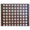 Image 3 : Tall Narra Wood Panel w/ Mother-of-Pearl Insets 36"x2"x90" (a few surface scratches from handling)