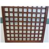 Image 4 : Tall Narra Wood Panel w/ Mother-of-Pearl Insets 36"x2"x90" (a few surface scratches from handling)
