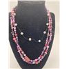 Image 2 : Two Pearl Necklaces, One With Sterling Clasp, One With Pearl Garnet and Amethyst