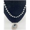 Image 2 : Heavy Glass or Hemetite Beads, With Sterling Clasp and 925 Brooch With Glass Stone