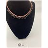 Image 1 : Stunning Black and Pink Vintage Rhinestone Necklace