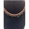 Image 3 : Stunning Black and Pink Vintage Rhinestone Necklace