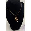 Image 2 : Exquisite Antique Victorian 9k Gold Lavalier With Chain