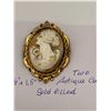 Image 2 : Two Gold Filled Antique Cameos
