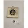 Image 1 : Antique 19th Century Hand Painted Picture of a Young Lady Ivory Frame