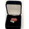Image 2 : New Sterling Silver Ring Red Topaz Cluster Setting Size 8